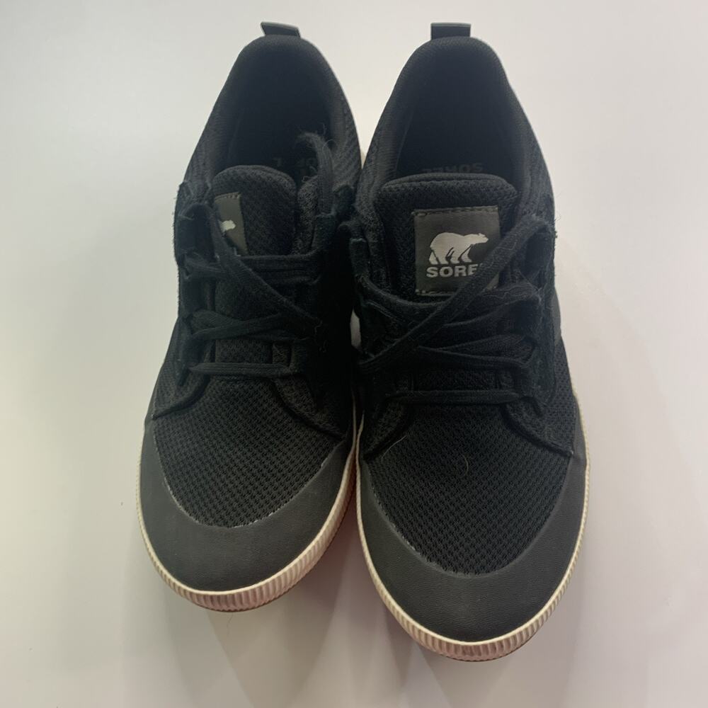 Sorel Hand Crafted Natural Rubber Black White Lace Up Low Top Sneaker Athletic